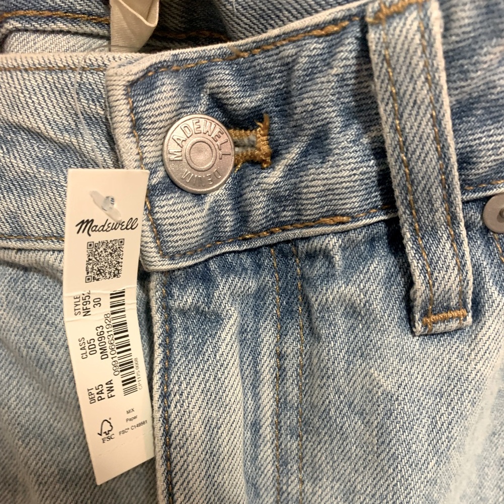 NEW Madewell Denim short Skirt 10/12 size 30